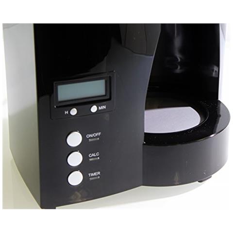 Melitta Optima Timer 100801 Macchina Da Caffè Americano Filtri Con Timer E Caraffa In Vetro, Nera, Acciaio Inox, 1.2l - Foto 4