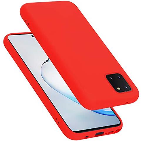 Custodia Compatibile Con Samsung Galaxy A81 / Note 10 Lite / M60s In Liquid Rosso - Coperchio Protettivo In Silicone Tpu Flessibile - Foto 1