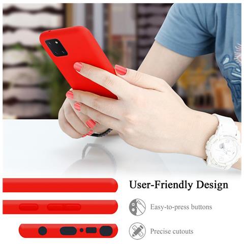 Custodia Compatibile Con Samsung Galaxy A81 / Note 10 Lite / M60s In Liquid Rosso - Coperchio Protettivo In Silicone Tpu Flessibile - Foto 10