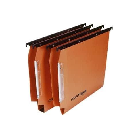 Cartelle Sospese Laterali Per Armadi 33 Cm Fondo U 3 Cm Arancio Conf. 50 Pezzi - 114 F Beta 3 - B2 - Foto 1