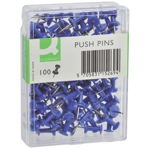 Spilli Per Bacheca Blu Scatola Da 100 Pezzi - Kf15269 - Foto 1