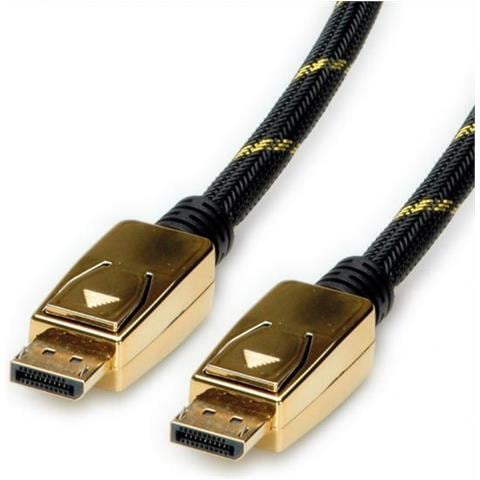 11.04.5922 Cavo Displayport 3 M Nero - Oro (11.04.5922)) - Foto 1
