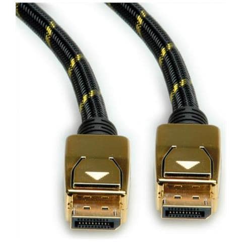 11.04.5922 Cavo Displayport 3 M Nero - Oro (11.04.5922)) - Foto 2