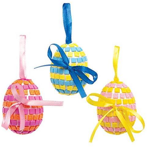 Mosaico Di Pasqua Kit Egg - Forniture Creativo Di Pasqua Darte E Artigianato Per Bambini Di Fare E Decorare (4 Pack) At423 - Foto 4