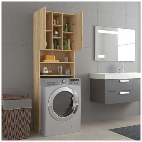 Mobile per Lavatrice Rovere Sonoma 64x25,5x190 cm - Foto 10
