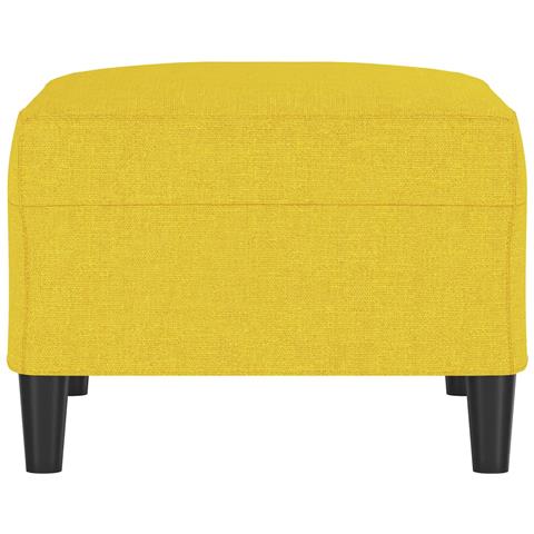 Poggiapiedi Giallo Chiaro 70x55x41 Cm In Tessuto - Foto 2