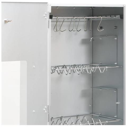 Forno Affumicatore Trucioli Legno 44,5x29x110cm In Acciaio Inox - Foto 11
