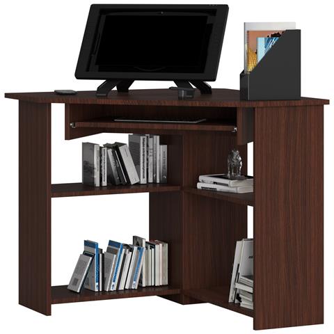 Scrivania ad angolo TED, 80x80x74 cm, Colore Weng? - Foto 1