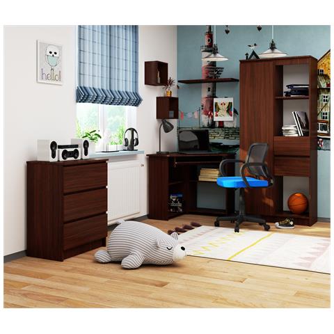 Scrivania ad angolo TED, 80x80x74 cm, Colore Weng? - Foto 5