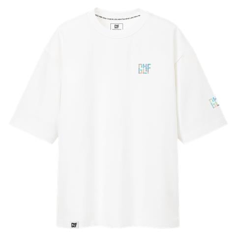 Holografic Logo Oversize Maglietta (bianco | L /xl) - Foto 1