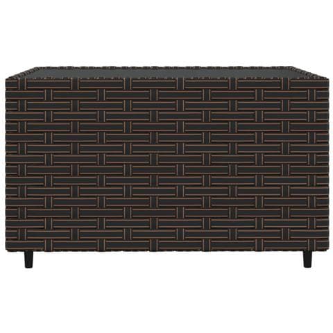 Set Mobili da Giardino 4 pz con Cuscini in Polyrattan Marrone - Foto 8