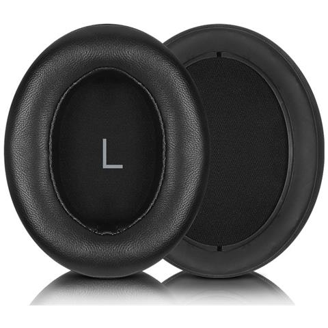 Cuscinetti Auricolari In Pelle Di Agnello Con Fibbia Per Sennheiser Momentum 3 Black - Foto 1