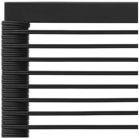 Set Salotto da Giardino 6 pz in Polyrattan Nero e Grigio - Foto 10