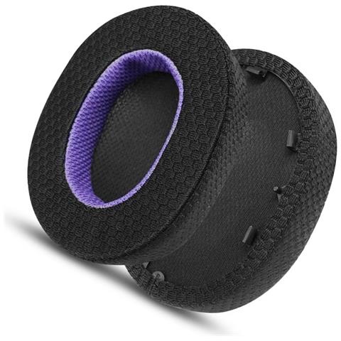 Cuscinetti Auricolari Di Ricambio Per Cuffie Sony Wh-1000xm5 - Nero /viola Mesh - Foto 2