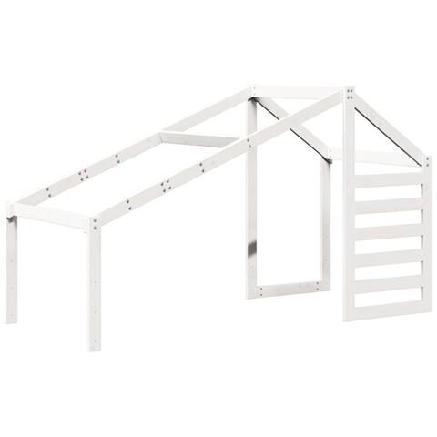 Tetto Per Letto Bambini Bianco 198x97x113cm Legno Massello Pino - Foto 2