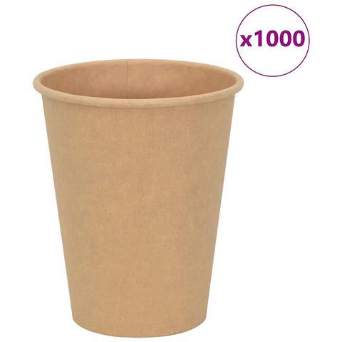 Bicchieri Da Caffè In Carta 1000 Pz 12oz 300ml Marrone - Foto 1