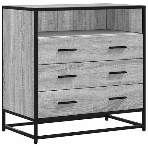 Cassettiera Grigio Sonoma 70x41x70 Cm In Legno Multistrato - Foto 2