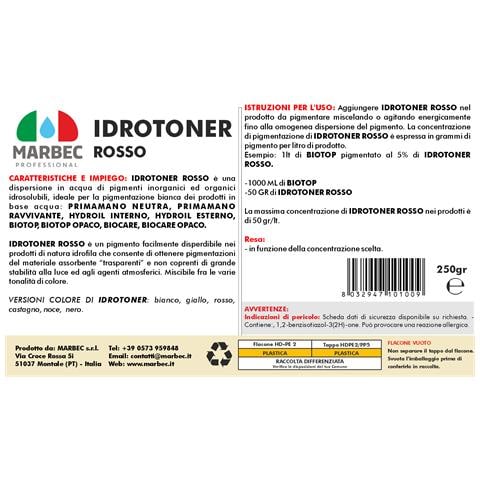 Idrotoner Rosso 250gr - Pigmento Idrosolubile - Foto 2