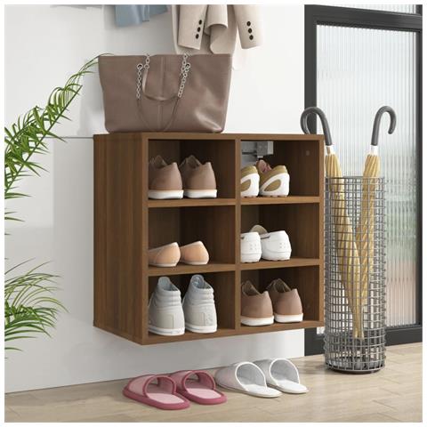 Lusso Casadino -  Scarpiera Rovere Marrone 52,5x30x50 Cm - Foto 8