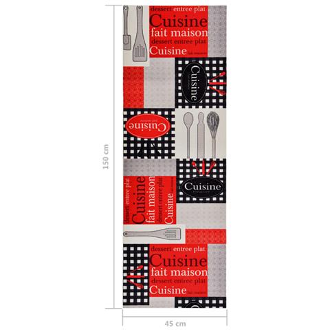 Lusso Casadino -  Tappetino Da Cucina Lavabile Cuisine 45x150 Cm - Foto 6