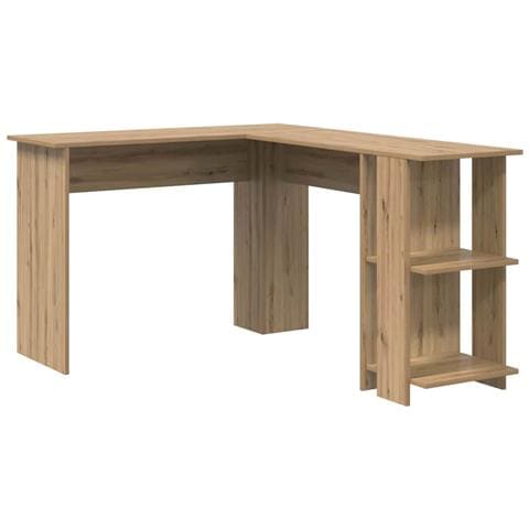 Scrivania Angolare in Rovere Artisanale Rovere Artisanale Truciolare - Foto 1