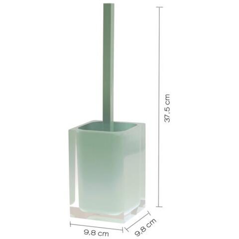 Scopino Wc D'appoggio Con Ciuffo In Setole Linea Rainbow Ra33 Verde Menta - Foto 2