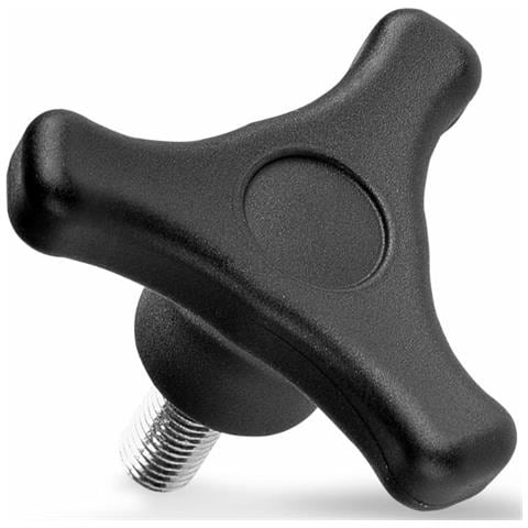 Volantino 3 Bracci Ø 80mm Con Perno M12x30mm Confezione Da 10 Pezzi - Foto 1