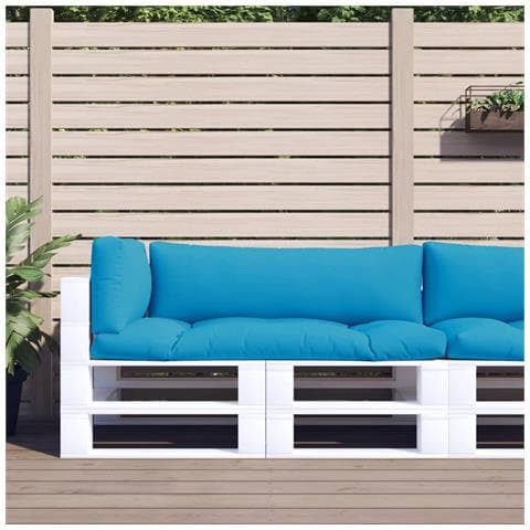 Cuscini per Pallet 3 pz Azzurro in Tessuto - Foto 2