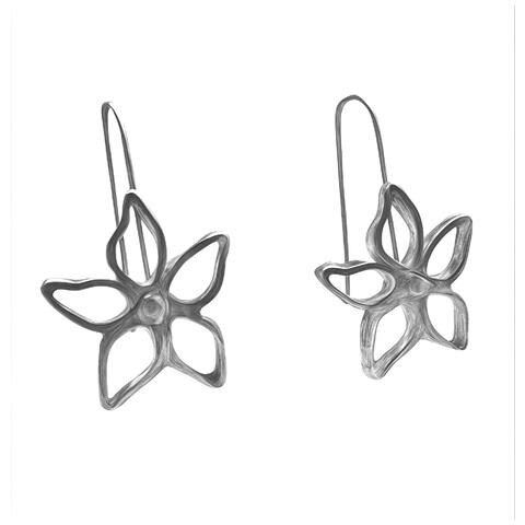 Orecchino A Gancio Blom Irregolare In Argento Placcato 10µ - Foto 1