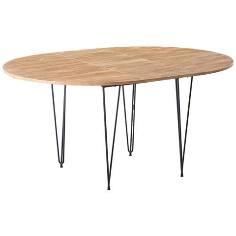 Tavolo Da Pranzo Estensibile Louise Marrone 120/160 Cm 120 Cm - Foto 2