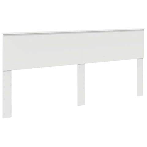 Testiera con testiera Bianco 200 cm Legno multistrato - Foto 1