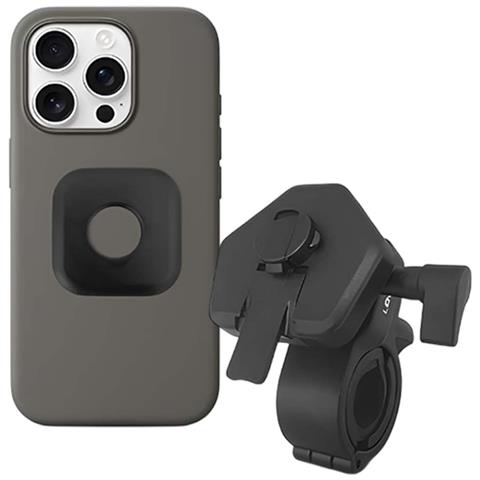 Supporto Per Smartphone Per Bicicletta, Moto E Monopattino Con Fissaggio Sicuro Al Manubrio, Nero - Foto 1