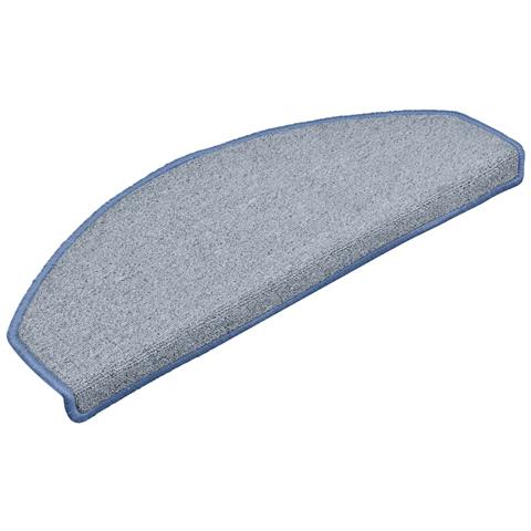 Tappetini per scale 30 pz 65x24x4 cm Grigio chiaro e blu Semicircolari Grandi - Foto 2