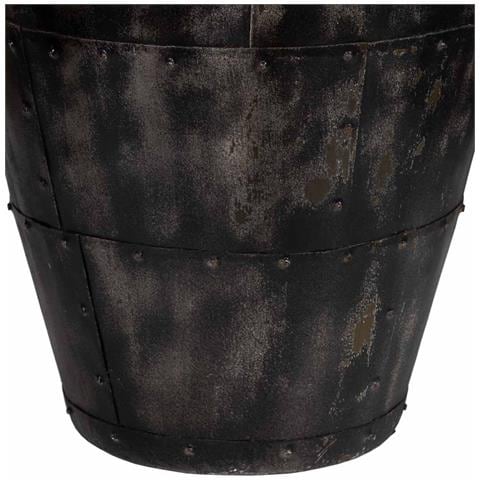 Vaso In Metallo Nero Invecchiato 45x45x57 - Foto 6