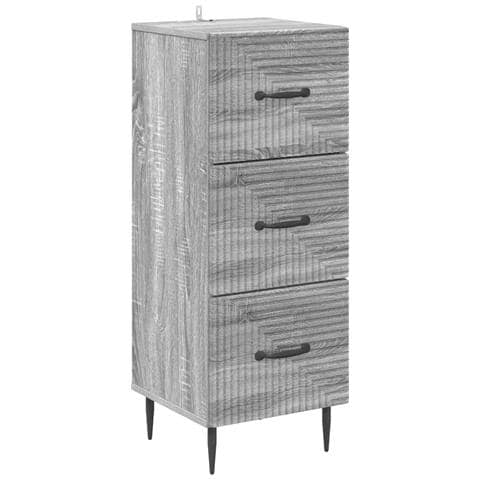 Mobile con Cassetti Grigio Sonoma 33 x 34,5 x 89,5 cm - Foto 1