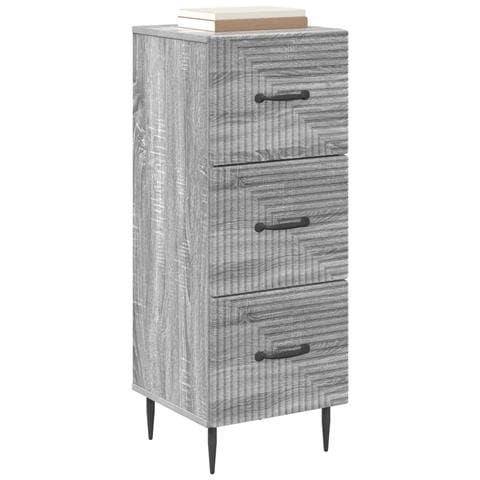 Mobile con Cassetti Grigio Sonoma 33 x 34,5 x 89,5 cm - Foto 2