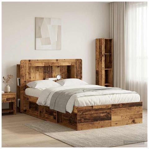 Testata del letto Legno antico Legno ingegnerizzato - Foto 2