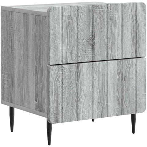 Armadio da Notte con cassetto Grigio Sonoma 43 x 34,5 x 49,5 cm - Foto 1