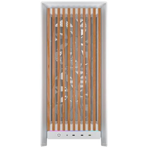 FRAME 5000D WOOD RS Midi Tower Noce, Bianco - Foto 3