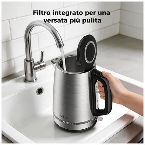 Bollitore in acciaio inox FK-1907. 1.7 L. 2200 W. base 360 - Foto 2