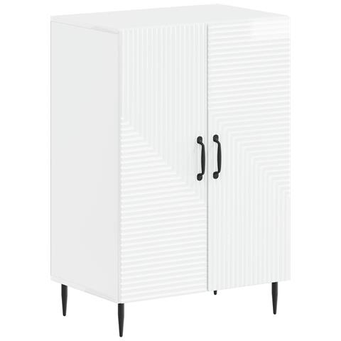 Mobile per scarpe HAARLEM 59,5 x 39,5 x 89,5 cm Bianco Lucido - Foto 1