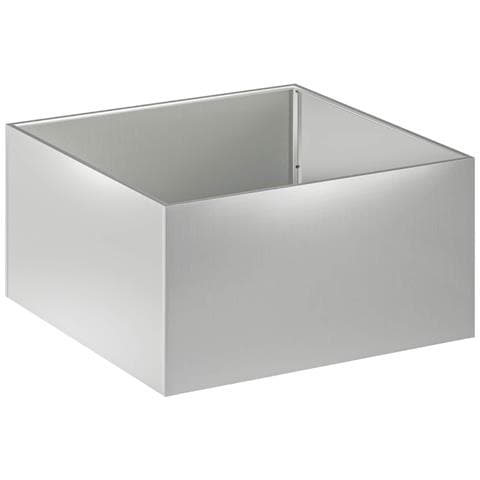 Vaso da giardino Argento 100 x 100 x 40 cm Acciaio zincato - Foto 1