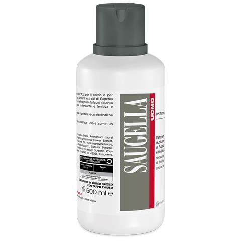 Saugella Uomo PH Fisiologico Detergente Maschile 500 ml - Foto 4