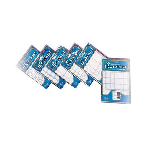 conf. 10 fogli. Etichette bianche in busta. E-11870 - Foto 1