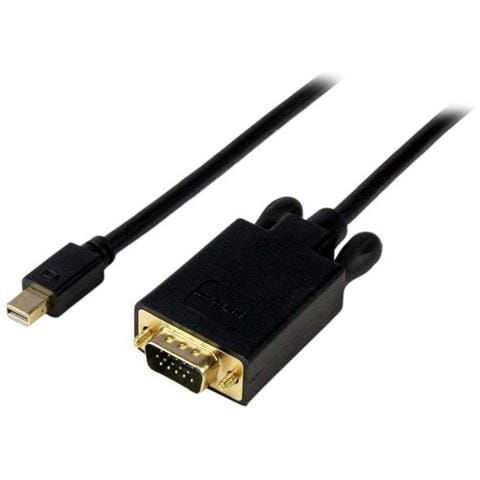 Cavo convertitore adattatore Mini DisplayPort a VGA da 3 m - mDP a VGA 1920x1200 - Nero - Foto 1