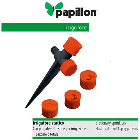 Irrigatore per giardino statico con puntale con 4 testine Papillon - Foto 2