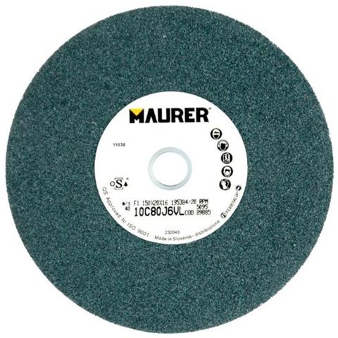 Mola Abrasiva al Carburo di Silicio Misura 200X25X20 mm Grana 80 Maurer - Foto 2