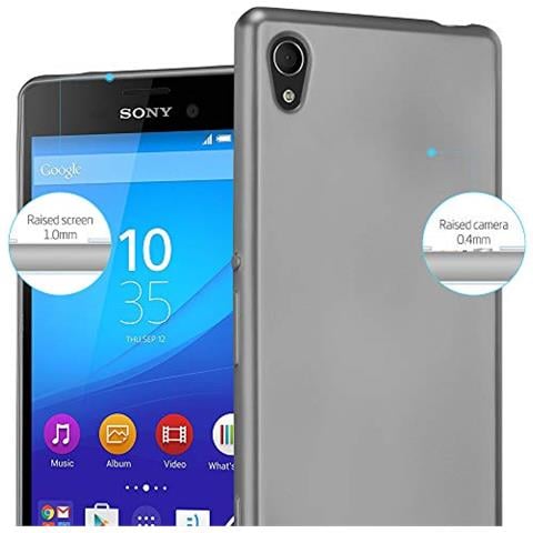Custodia Compatibile Con Sony Xperia M4 Aqua In Grigio Metallico - Coperchio Protettivo In Silicone Tpu Flessibile - Foto 2