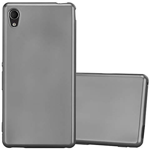 Custodia Compatibile Con Sony Xperia M4 Aqua In Grigio Metallico - Coperchio Protettivo In Silicone Tpu Flessibile - Foto 1