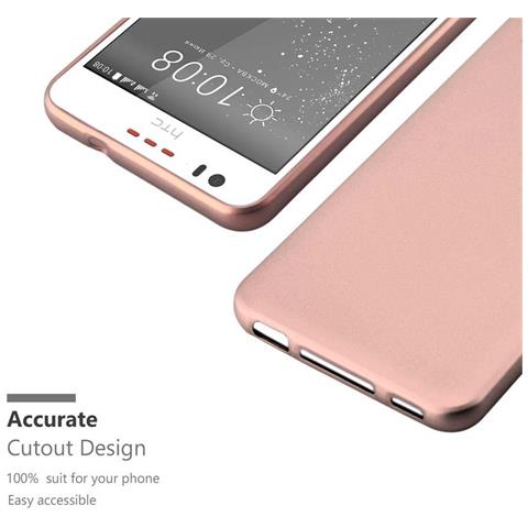 Custodia Compatibile Con Htc 10 Lifestyle / Desire 825 In Oro Rosa Metallico - Coperchio Protettivo In Silicone Tpu Flessibile - Foto 9